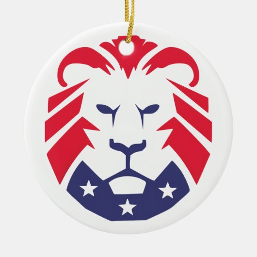 Leeuw van de patriotten keramisch ornament (Voorkant)