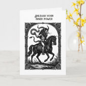 Leeuw van de Schaduw Teugels Kaart (Gele Bloem)
