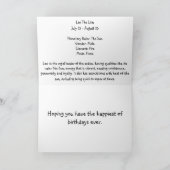 Leeuw van de Verjaardag ~ van de dierenriem de Kaart (Binnen)