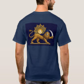 Leeuw van Deen, Middennachtblauw T-shirt (Achterkant)