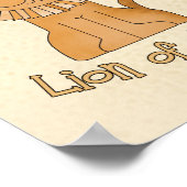 Leeuw van Juda 8"x10" kraamkamer kunst Poster (Hoek)