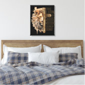 Leeuw van Juda Canvas Kunst (Insitu (Slaapkamer))