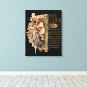 Leeuw van Juda Canvas Kunst (Insitu (Houten vloer))