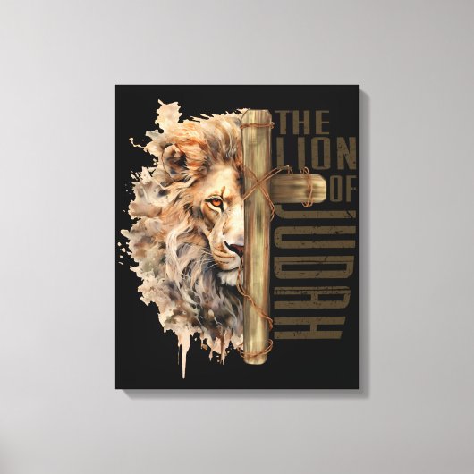 Leeuw van Juda Canvas Kunst (Voorkant)