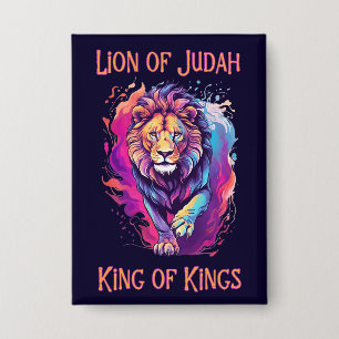 Leeuw van Juda Christelijk Geloof Jezus Geschenk Button
