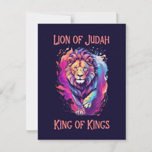 Leeuw van Juda Christelijk Geloof Jezus Gift Briefkaart