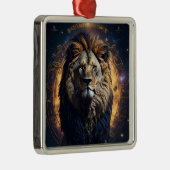Leeuw van Juda Christelijk Jezus Christus Geloof Metalen Ornament (Rechts)