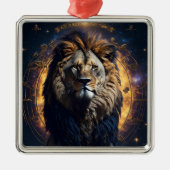 Leeuw van Juda Christelijk Jezus Christus Geloof Metalen Ornament (Voorkant)