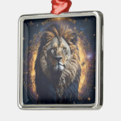 Leeuw van Juda Christelijk Jezus Christus Geloof Metalen Ornament (Links)