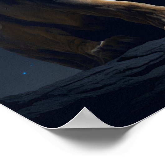 Leeuw van Juda Christelijk Jezus Christus Geloof Poster (Hoek)