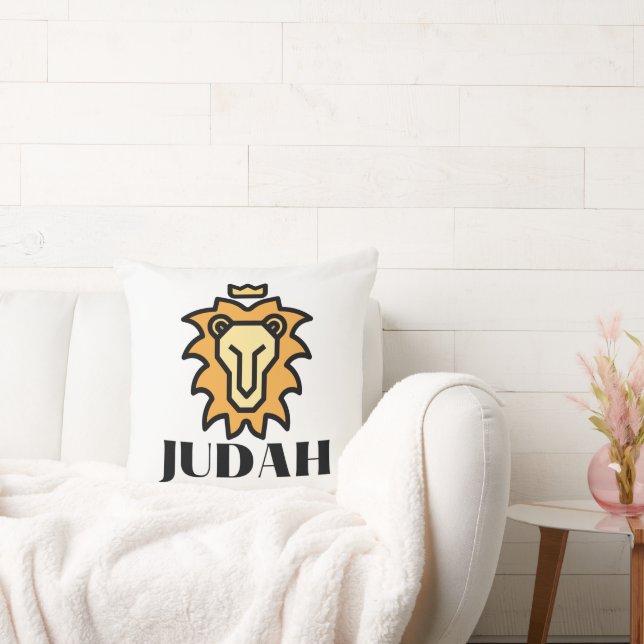 Leeuw van Juda Geloof Gebaseerd Kussen (Bank)
