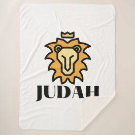 Leeuw van Juda Geloof Gebaseerd Sherpa Deken