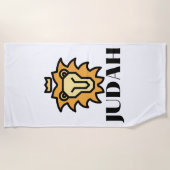 Leeuw van Juda Geloof gebaseerde strandlaken (Voorkant)