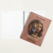 Leeuw van Juda gepersonaliseerde aangepaste tekst  Planner (Display)