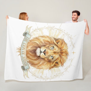 Leeuw van Juda Grote Fleece Dekbed - 60x80 Deken