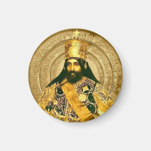 Leeuw van Juda Jah Army Haile Selassie Rasta Roots Magneet