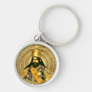 Leeuw van Juda Jah Army Haile Selassie Rasta Roots Sleutelhanger