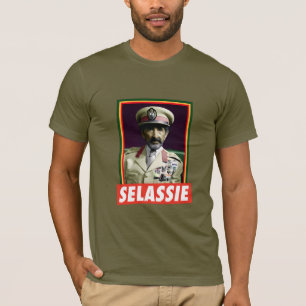 Leeuw van Juda Jah Army INI Haile Selassie Rasta T-shirt