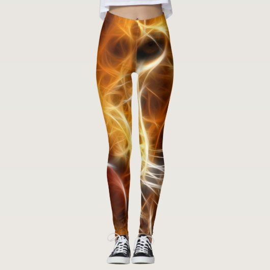 Leeuw van Juda - Jah Rasta - Power Yoga Leggings (Voorkant)