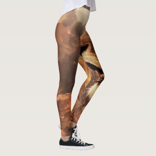 Leeuw van Juda - Jah Rasta - Power Yoga Leggings (Rechts)