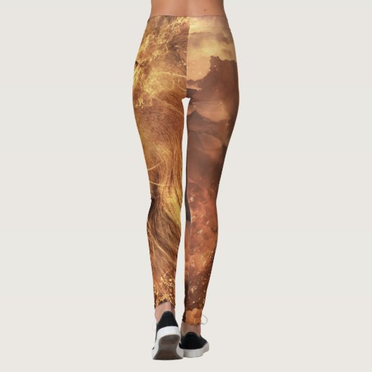 Leeuw van Juda - Jah Rasta - Power Yoga Leggings (Achterkant)