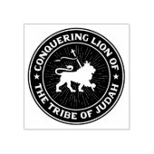 Leeuw van Juda Jah Rastafari Houten Stempel (Afrduk)