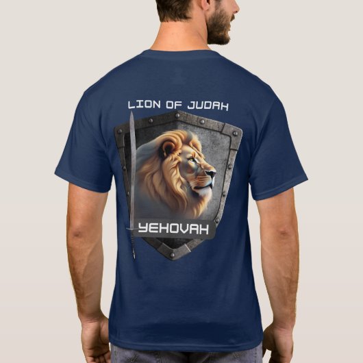Leeuw Van Juda Jehova T-shirt (Achterkant)