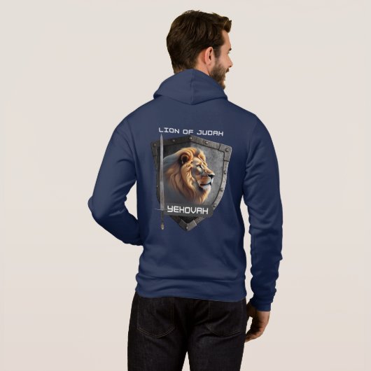 Leeuw van Juda Jehovah Hoodie (Achterkant volledig)