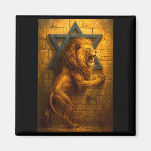 Leeuw Van Juda Jeruzalem Westelijke Muur De Ster V Magneet