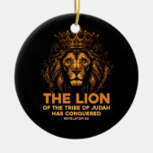 Leeuw van Juda Jezus Bijbelvers Christelijk Revela Keramisch Ornament (Voorkant)