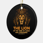 Leeuw van Juda Jezus Bijbelvers Christelijk Revela Keramisch Ornament (Links)
