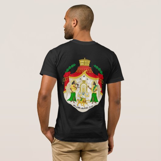 Leeuw van Juda - Keizerlijk wapen van Ethiopië T-shirt (Achterkant volledig)