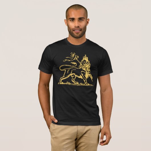 Leeuw van Juda - Keizerlijk wapen van Ethiopië T-shirt (Voorkant volledig)