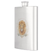 Leeuw van Juda Klassieke RVS-fles 8oz Flacon (Links)