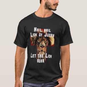 Leeuw van Juda Kruis Jezus Christelijke Heer God B T-shirt