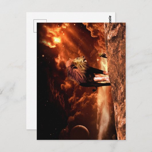 Leeuw van Juda - Leeuw - Rastafari - Briefkaart (Voorkant / Achterkant)