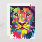 Leeuw van Juda - Leeuw - Rastafari - Briefkaart (Voorkant / Achterkant)