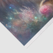 Leeuw van Juda met meisje decoupage Tissuepapier (Detail)