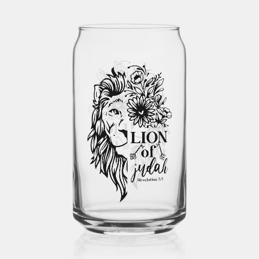 Leeuw van Juda Openbaring 5:5 Christelijk Blikvorm Glas (Voorkant)