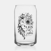 Leeuw van Juda Openbaring 5:5 Christelijk Blikvorm Glas (Achterkant)