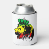 Leeuw Van Juda Rasta Blikjeskoeler (Blikje Voorkant)