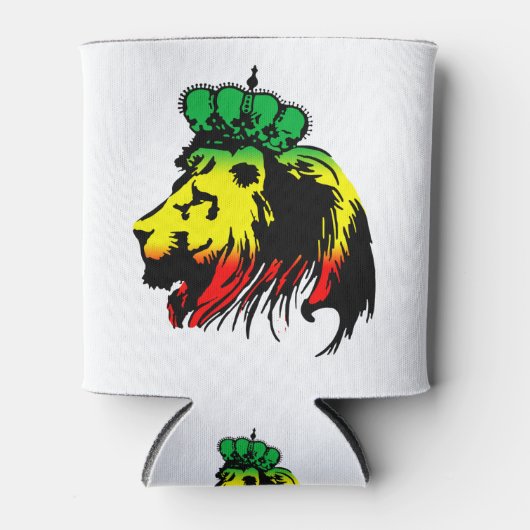Leeuw Van Juda Rasta Blikjeskoeler (Voorkant)