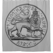 Leeuw van Juda Rasta Jah Rastafari Douchegordijn (Voorkant)