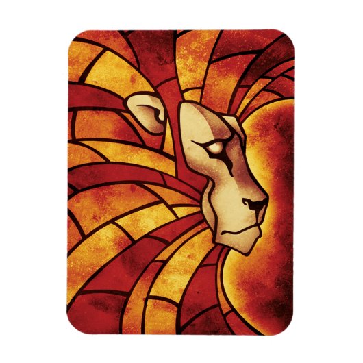 Leeuw van Juda - Rastafara - Reggae Rasta Magnet Magneet (Verticaal)