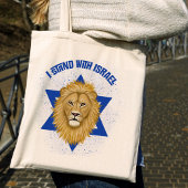 Leeuw van Juda, ster van David. Ik sta achter Isra Tote Bag