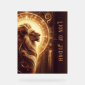 Leeuw van Juda Teken Acryl Bord (Voorkant)