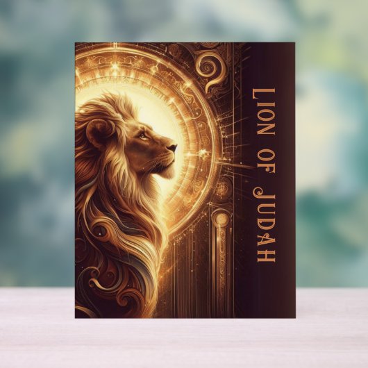 Leeuw van Juda Teken Acryl Bord (Neutraal)