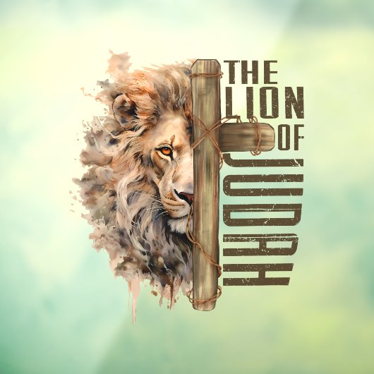 Leeuw van Juda Venster Cling Raamsticker (Vel 3)