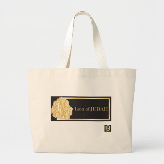 leeuw van judah 4.psd. grote tote bag (Voorkant)