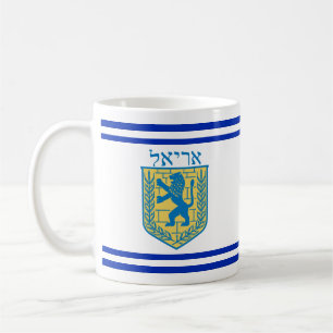 Leeuw van Judah Emblem Ariel Hebrew Koffiemok